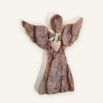 Holzengel mit Herz – Taufgeschenk für das Kinderzimmer