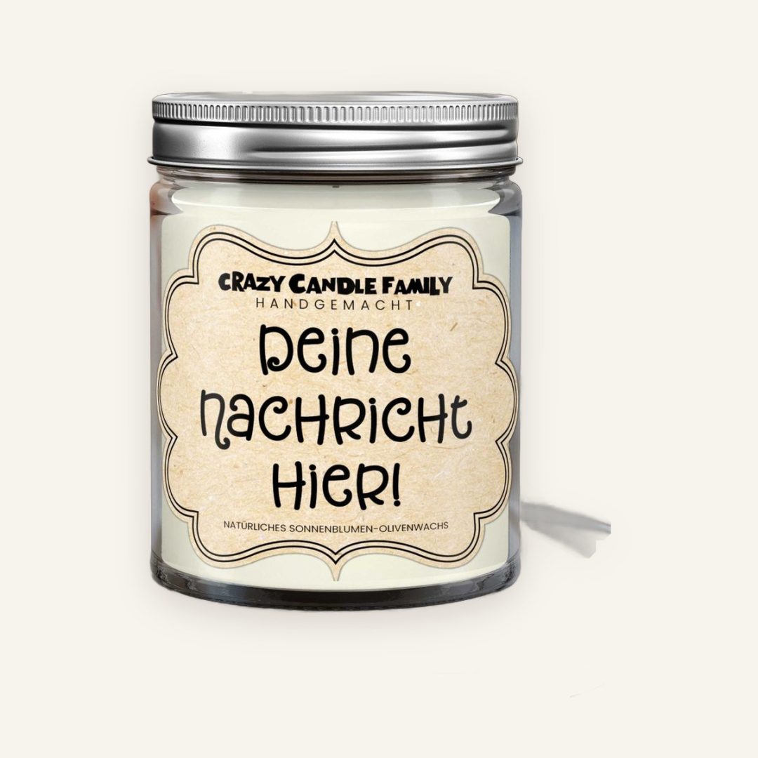 Personalisierte Duftkerze mit Wunschtext – Geschenkkerze Personalisierte Duftkerze mit Wunschtext – Geschenkkerze