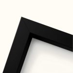 Bilderrahmen aus MDF-Holz mit Acrylglas – Schwarz