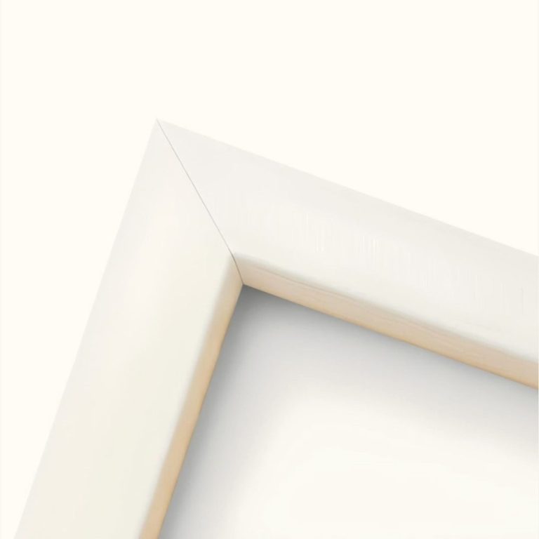 Bilderrahmen aus MDF-Holz mit Acrylglas – Weiß