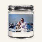 Foto-Duftkerze mit eigenem Bild – personalisiertes Geschenk
