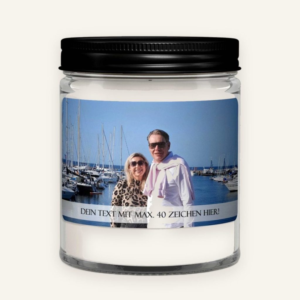 Foto-Duftkerze mit eigenem Bild – personalisiertes Geschenk – Bild 2