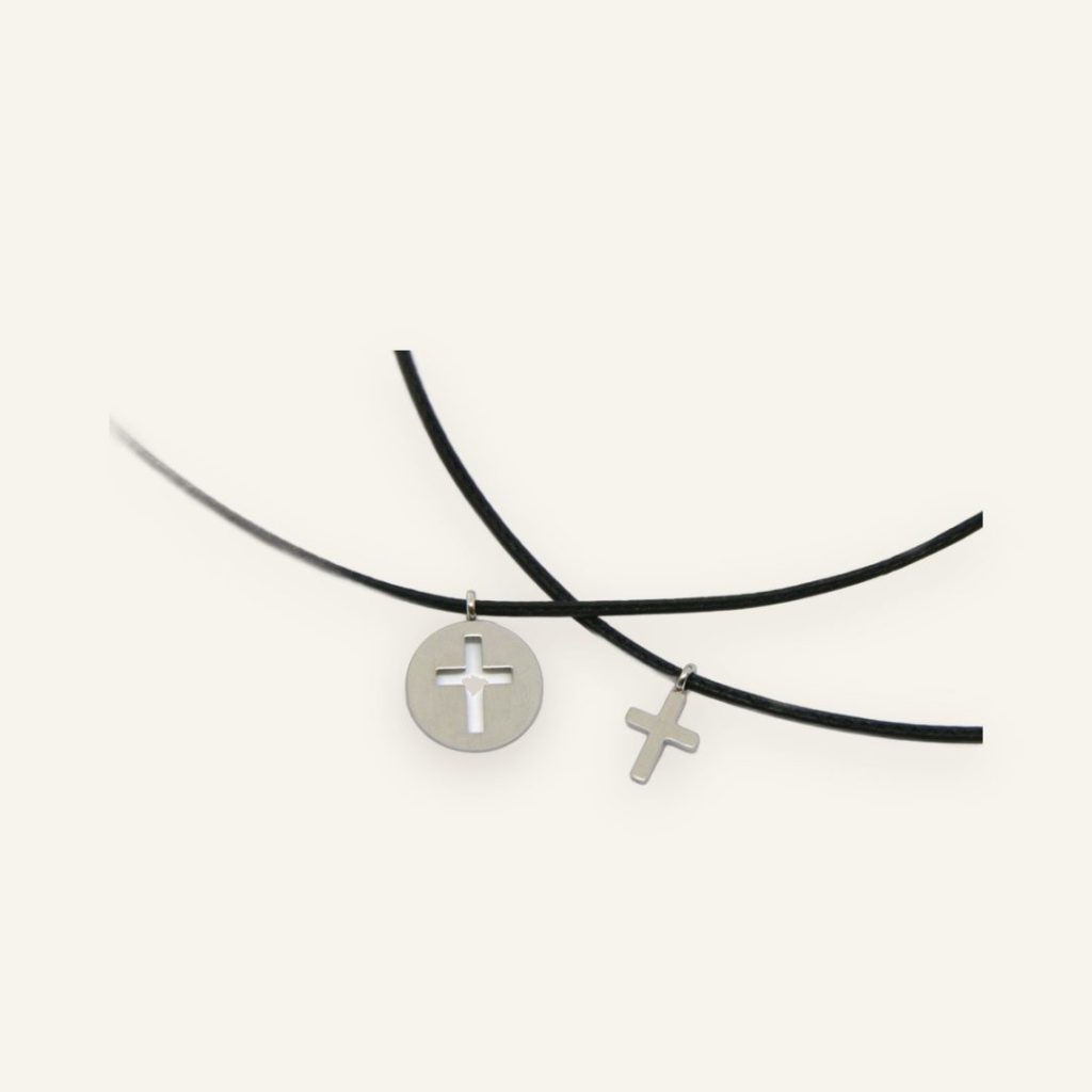 Freundschafts-Schmuckset Kreis & Kreuz – für zwei Menschen