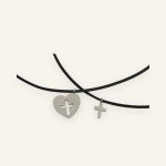 Freundschafts-Schmuckset Herz & Kreuz – für zwei Menschen
