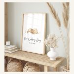 Poster zur Hochzeit und Verlobung – Farbton Weiß