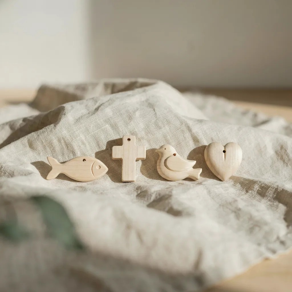 Christliche Symbole aus Holz